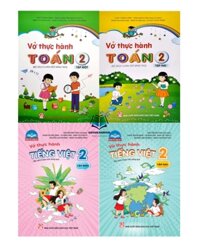 Sách - Combo trọn bộ 4 quyển Vở thực hành Tiếng Việt  Toán lớp 2 - Chân Trời Sáng Tạo