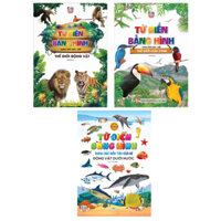 Sách - Combo Từ Điển Bằng Hình - Thế Giới Động Vật - Động Vật Dưới Nước - Thế Giới Loài Chim (Bộ 3 Cuốn) Tái Bản (VTX)