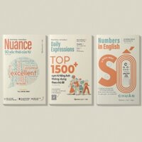 Sách - Combo về Từ Vựng Tiếng Anh: Nuance 50 Sắc Thái Của Từ + Top 1500+ Cụm Từ Tiếng Anh + Cách Nói Số Chuẩn