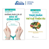 Sách - Combo Y Học Và Sức Khỏe: Thực Phẩm Cho Trí Tuệ Thiên Tài + Không Phải Cái Gì Bác Sĩ Cũng Biết (Bộ 2 Cuốn) - TRẺ