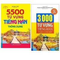 Sách-Combo2c-3000 từ vựng tiếng Hàn theo chủ đề + 5500 từ vựng tiếng hàn thông dụng  - Minh Thắng