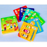 Sách Cùng con rèn luyện kĩ năng giao tiếp, ứng xử (2-6 tuổi) song ngữ Việt Anh 6 cuốn bìa cứng
