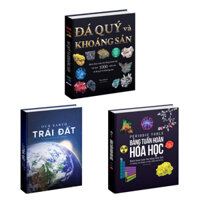 Sách Đá quý & Khoáng sản, Bảng tuần hoàn hóa học và Trái Đất Bộ 3 cuốn bìa cứng Á Châu Books