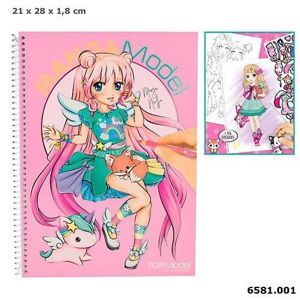 Sách dán hình stickers thiết kế thời trang MANGA