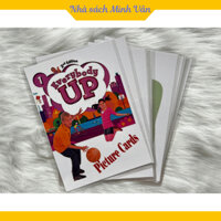 Sách - Flashcard Everybody Up level Starter - 4 , khổ A5 ép plastic 2 mặt