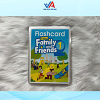 Sách - Flashcard family and friends 2nd level Starters - 4 - in laser màu ép plastic 2 mặt