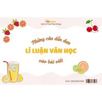 Sách - FlashCard Những câu dẫn đưa lí luận văn học vào bài viết