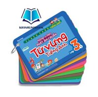 Sách - Flashcard vui học Tiếng Anh Nghe và học phát âm chuẩn từ vựng Tiếng Anh lớp 3-1MG