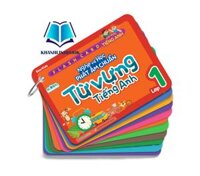 Sách - Flashcard vui học Tiếng Anh Nghe và học phát âm chuẩn từ vựng Tiếng Anh lớp 1 MG