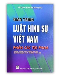 Sách - Giáo trình luật hình sự Việt Nam DN