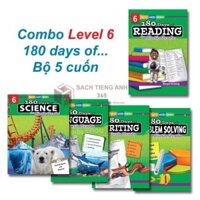 Sách - Grade 6 - 180 days of... - 5 cuốn - Science, Language, Writing, Solving, Reading