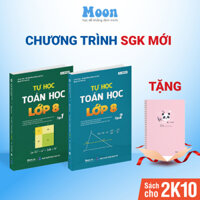 Sách ID Tự Học Toán Lớp 8 - chương trình sách giáo khoa mới kết nối tri thức, cánh diều, chân trời sáng tạo Moonbook -  Combo 2 Quyển