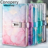 Sách khóa mật khẩu CONOPERY, Sổ tay sáng tạo trơn, Khóa kết hợp Văn phòng phẩm Tạp chí thời trang