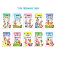 Sách - Kĩ Năng Giao Tiếp Cho Bé - Ehon Cùng Con Khôn Lớn - Song Ngữ Việt Anh (10 Cuốn)