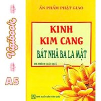 Sách - Kinh kim cang bát nhã ba la mật - Khổ giấy A5, bản in nét chữ đậm 206 trang