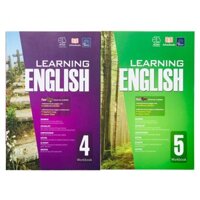 Sách Learning English 4 và 5 Sách học tiếng anh lớp 4 lớp 5 Bìa mềm 2 cuốn Á Châu Books