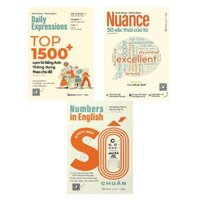 Sách - Lẻ/Combo 3 Cuốn: Nuance 50 Sắc Thái Của Từ + Top 1500 + Cụm Từ Tiếng Anh + Cách Nói Số Chuẩn