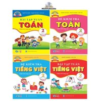 Sách - Lớp 2 Chân trời sáng tạo - Combo Bài Tập và Đề kiểm tra Toán + Tiếng Việt tập 1 bộ 4 cuốn