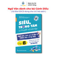 Sách Lớp 8-Bộ Cánh Diều Siêu trọng tâm Văn, Khoa học xã hội Lớp 8 Văn viết theo bộ Cánh Diều- KHXH dành cho cả 3 bộ