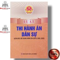 Sách - Luật thi hành án dân sự NXB Lao động