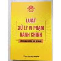 SÁCH : LUẬT XỬ LÝ VI PHẠM HÀNH CHÍNH VÀ VĂN BẢN HƯỚNG DẪN THI HÀNH