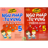 Sách - Luyện chuyên sâu ngữ pháp và từ vựng tiếng anh lớp 5 (trọn bộ 2 cuốn) #huongbook