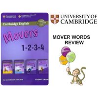 Sách Movers in gộp 1-2-3-4 + Vở từ vựng Movers
