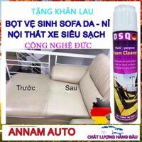 [SẠCH NHANH] Bọt Vệ sinh ghế da, ghế nỉ, sofa_ Chai xịt Làm sạch nội thất xe -Dung Dich Tẩy ghế Sofa da cao cấp DSQ foam