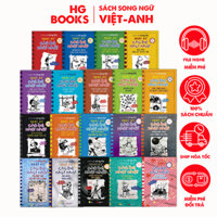 Sách Nhật Ký Chú Bé Nhút Nhát song ngữ trọn bộ 19 tập - Diary of a Wimpy Kid tặng kèm file nghe