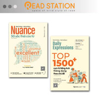 Sách: Nuance - 50 SẮC THÁI của TỪ + Top 1500+ cụm TỪ tiếng Anh THÔNG DỤNG theo chủ đề (Combo/Lẻ 2 cuốn)(Tái bản mới)