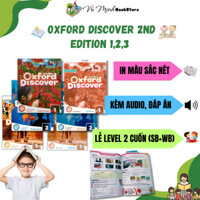 Sách - Oxford discover 2nd edition 1,2,3 - bộ 2 quyển in laser - có file nghe  - có đáp án
