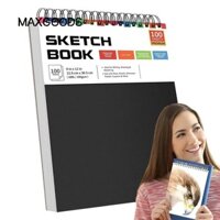 Sách phác thảo MAXGOODS, Sổ tay vẽ trang bên trong trống 9x12inch, Giấy vẽ tranh nghệ thuật bìa cứng nghệ thuật dành cho sinh viên