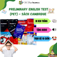 Sách - Preliminary English Test (PET) Trọn Bộ 10 Cuốn Mới Nhất - Tặng Audio - In Đen Trắng