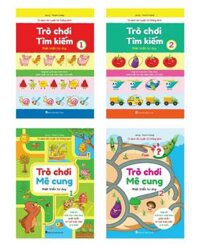 Sách rèn luyện trí thông minh - Trò chơi mê cung và tìm kiếm 4 quyển