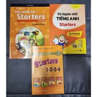 Sách -Sách học tiếng anh cambridge starters mới nhất cho các bé tiều học( get ready starter tập viết starter bộ đề test)