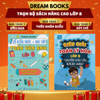 Sách - Sổ kiến thức, bài tập Toán Văn Anh lớp 8 + Siêu giỏi Toán Lý Hóa lớp 8 Học theo phương pháp sketchnote