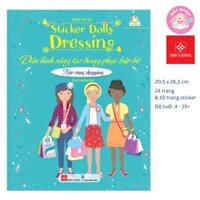 Sách Sticker Bóc Dán Quần Áo Búp Bê Cho Bé Gái - Sticker Dolly Dressing - Đinh Tị - Nào cùng shopping