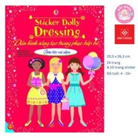 Sách Sticker Bóc Dán Quần Áo Búp Bê Cho Bé Gái - Sticker Dolly Dressing - Đinh Tị - Bữa tiệc vui nhộn
