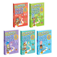 Sách Summer Brain Quest Sách tiếng Anh phát triển tư duy cho trẻ từ 5 đến 10 tuổi 5 cuốn Bìa mềm