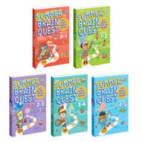 Sách Summer Brain Quest Sách tiếng Anh phát triển tư duy cho trẻ từ 5 đến 10 tuổi 5 cuốn Bìa mềm #huongbook