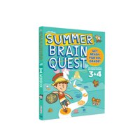 Sách summer brain quest 3&amp;4 phát triển tư duy iq cho bé - in màu  tiếng anh, 8 - 9 tuổi