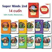 Sách Super Minds 2ed đầy đủ 7 level - tặng kèm Audio, Resources. bản in màu