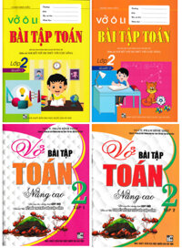 Sách tham khảo- Combo Vở Bài Tập Toán Cơ Bản &amp; Nâng Cao Lớp 2 Bám Sát SGK Kết Nối Tri Thức Với Cuộc Sống Bộ 4 CuốnHA