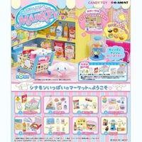 Sách tháng 3, chơi ăn được Re-ment Sanrio chó tai lớn siêu thị thu nhỏ, hộp trứng