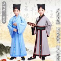 Sách thiếu nhi Trẻ em Trang phục cổ xưa Trang phục môn đệ Học giả Khoa học Trung Quốc Ba nhân vật Trang phục biểu diễn cổ điển Phong cách nam 1.10 Hanfu tài năng