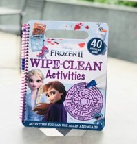 Sách tiếng anh tương tác công chúa băng giá Elsa - Disney Frozen 2 Wipe-Clean Activities