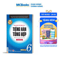 Sách - Tiếng Hàn Tổng Hợp Dành Cho Người Việt Nam Trình Độ Cao Cấp 6 - Sách Bài Tập tặng kèm bookmark sáng tạo