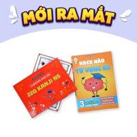 Sách Tiếng Nhật - Flashcard Hack Não 220 Kanji N5 + Hack Não Từ Vựng N5 (dành cho người mới bắt đầu học tiếng Nhật)