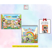 Sách  - Tô Màu - Combo 2 cuốn Baby Three Và Những Người Bạn + Baby Three Cầu Vồng Hạnh Phúc (gáy lò xo) (kèm quà tặng)
