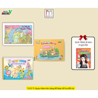 Sách Tô màu - Combo 3c Thị trấn nhỏ hạnh phúc, Bốn mùa của Capybara, Baby Three Ở Thế Giới Cổ Tích (kèm quà tặng)